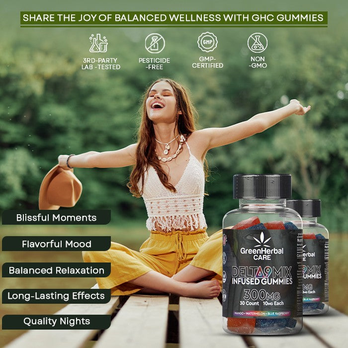 Green Herbal Care GHC Delta-9 THC Gummies (Assorted) Best Price