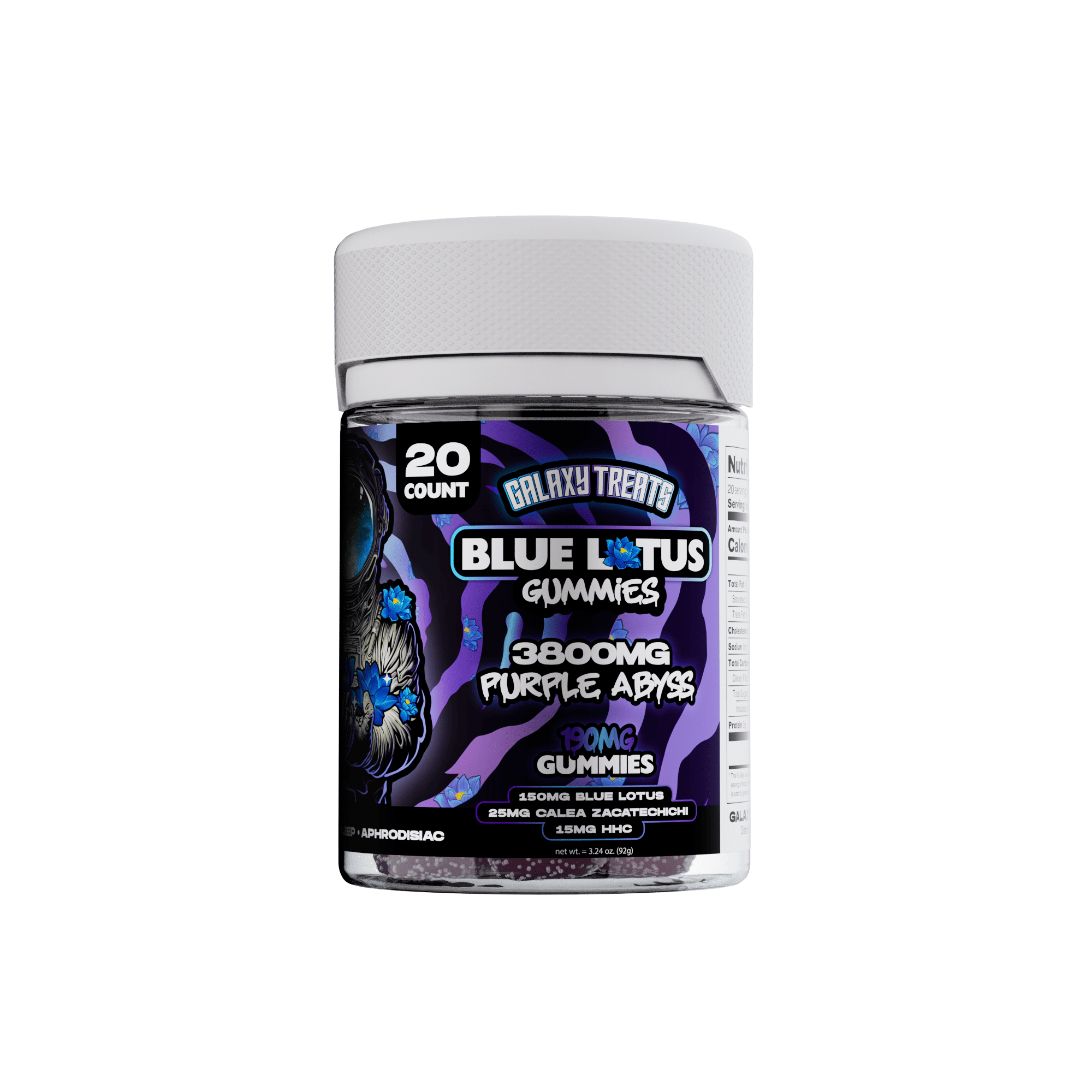 Galaxy Treats Purple Abyss 3800mg Blue Lotus Gummies Best Price