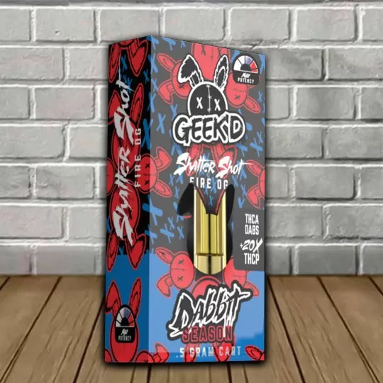 Geek’d Extracts Dabbit Season THCa 20x Cartridge 0.5g Best Price
