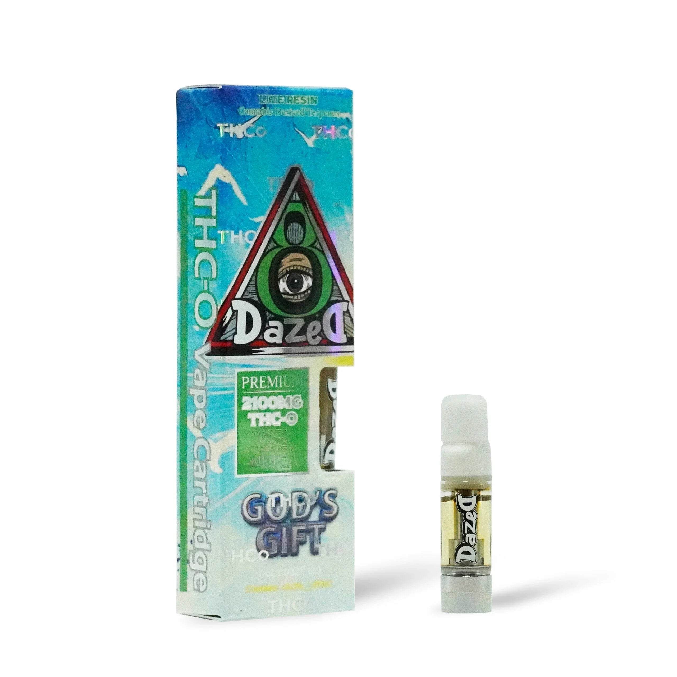 Live Resin Carts - DazeD8 God’s Gift Live Resin THC-O Cartridge (2.1g) Best Price