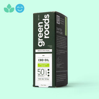 Green Roads Apple Kiwi Bliss Broad Spectrum CBD Oil 30ml Best Price