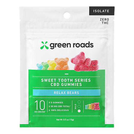 Green Roads CBD Gummies | CBD Relax Bears - (5ct) 50mg Best Price