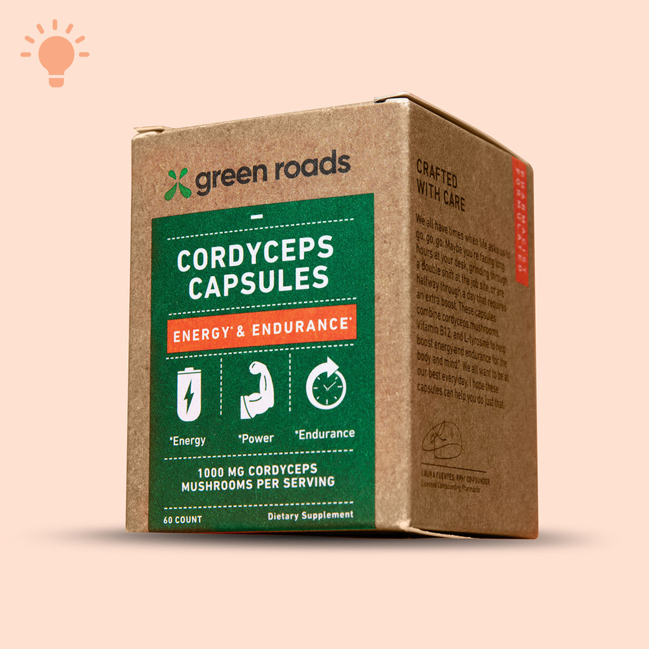Green Roads Cordyceps Energy & Endurance Mushroom Capsules - (60ct) Best Price