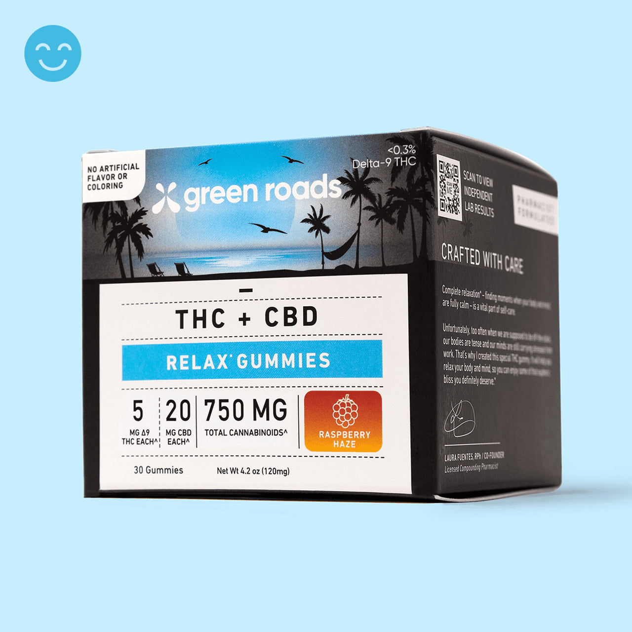Green Roads Raspberry Haze THC Relax Gummies - (30ct) 750mg Best Price