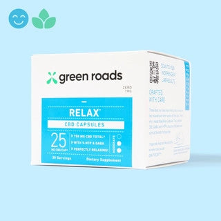 Green Roads Relax CBD Capsules - (30ct) 750mg Best Price