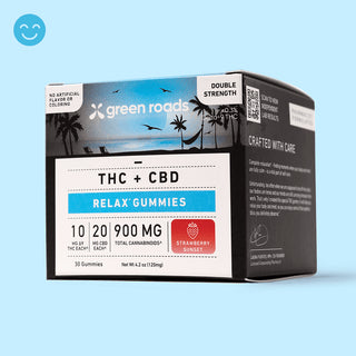 Green Roads Strawberry Sunset THC Relax Gummies - (30ct) 900mg Best Price
