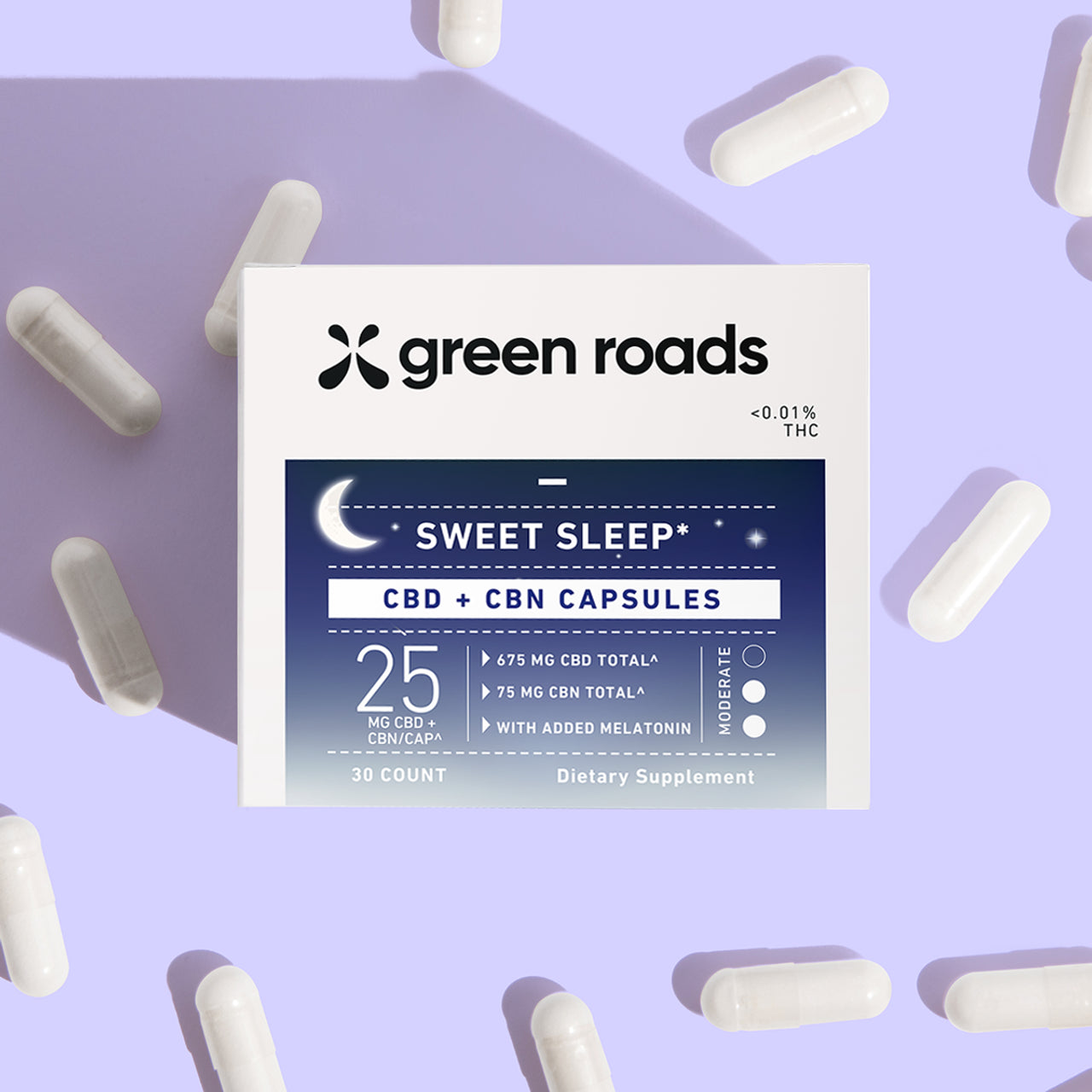 Green Roads Sweet Sleep CBD Capsules - (30ct) 750mg Best Price
