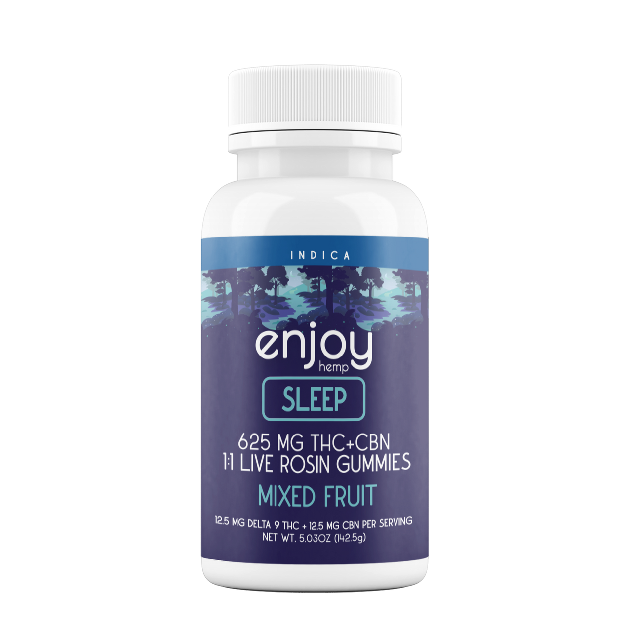 Enjoy Hemp 625mg Sleep 1:1 Live Rosin Delta 9 THC/CBN Gummies - 25 mg each (Indica) Best Price