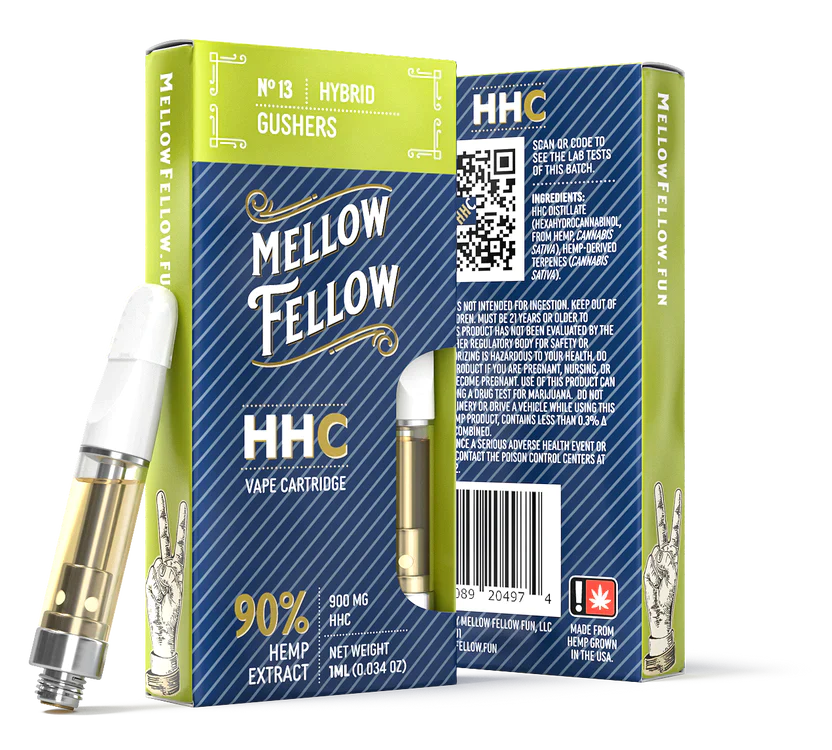 Mellow Fellow Gushers (Hybrid) HHC 1ml Vape Cartridge Best Price