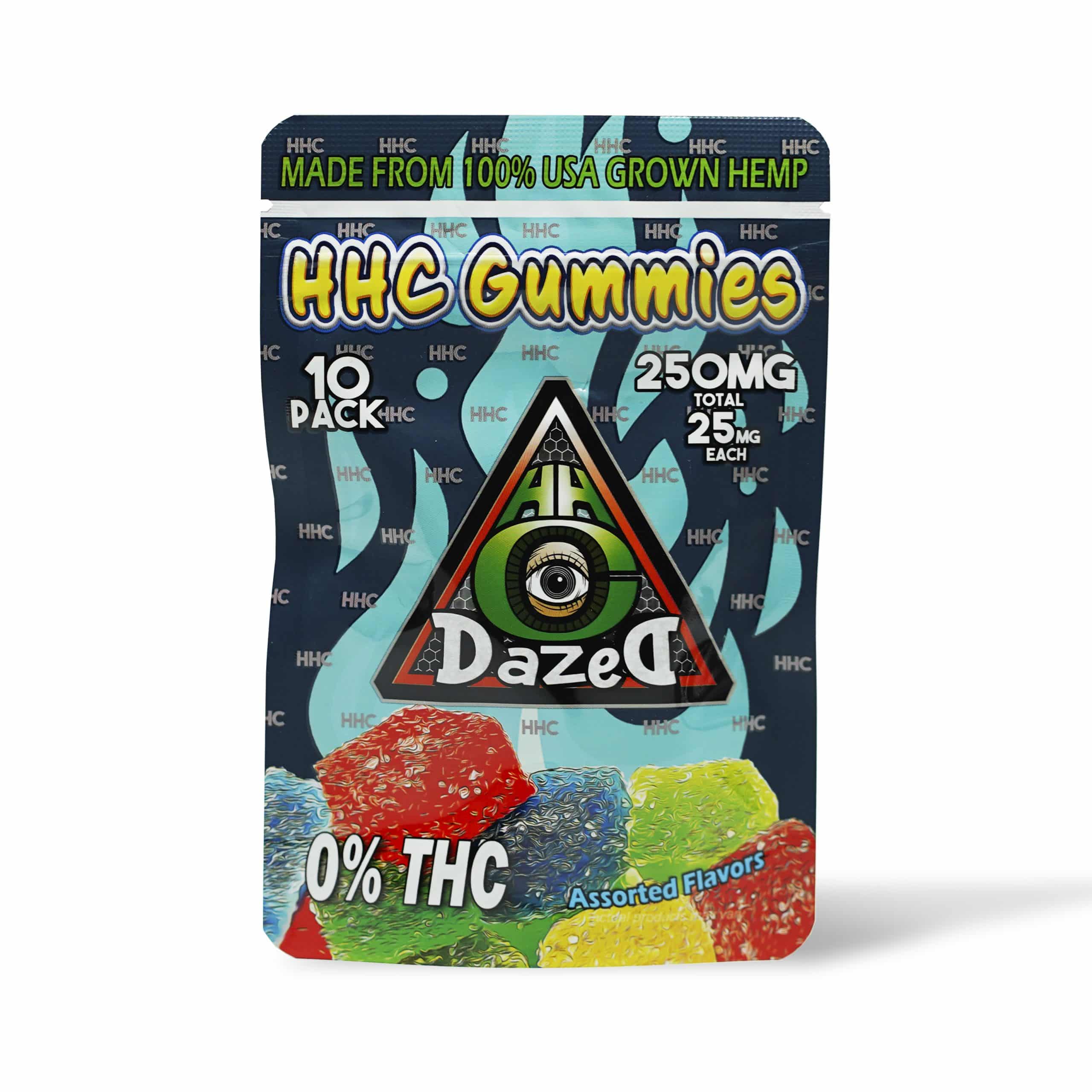 DazeD8 HHC Gummies – 10pc (25mg) Best Price