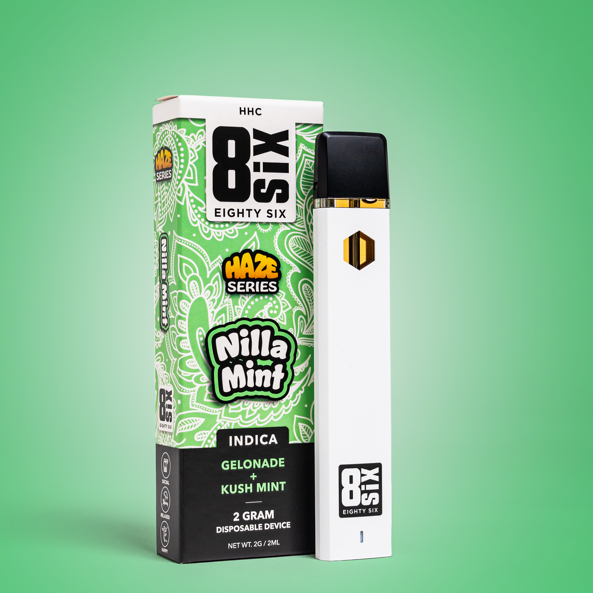 Eighty Six Nilla Mint HHC 2G Disposable (Gelonade) Best Price