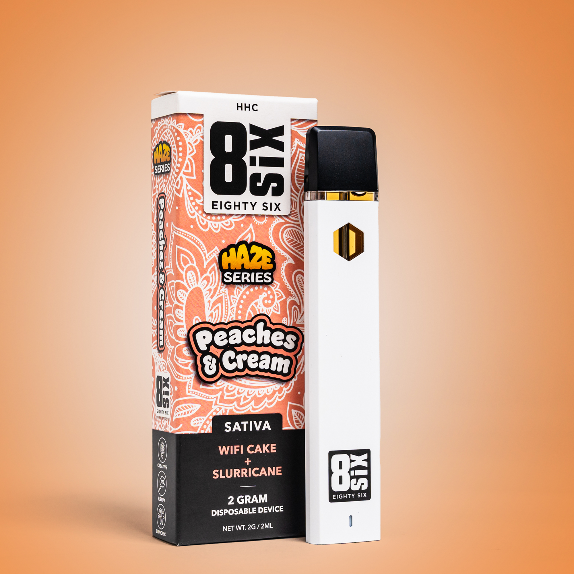 Eighty Six Peaches & Cream HHC 2G Disposable (WiFi Cake) Best Price