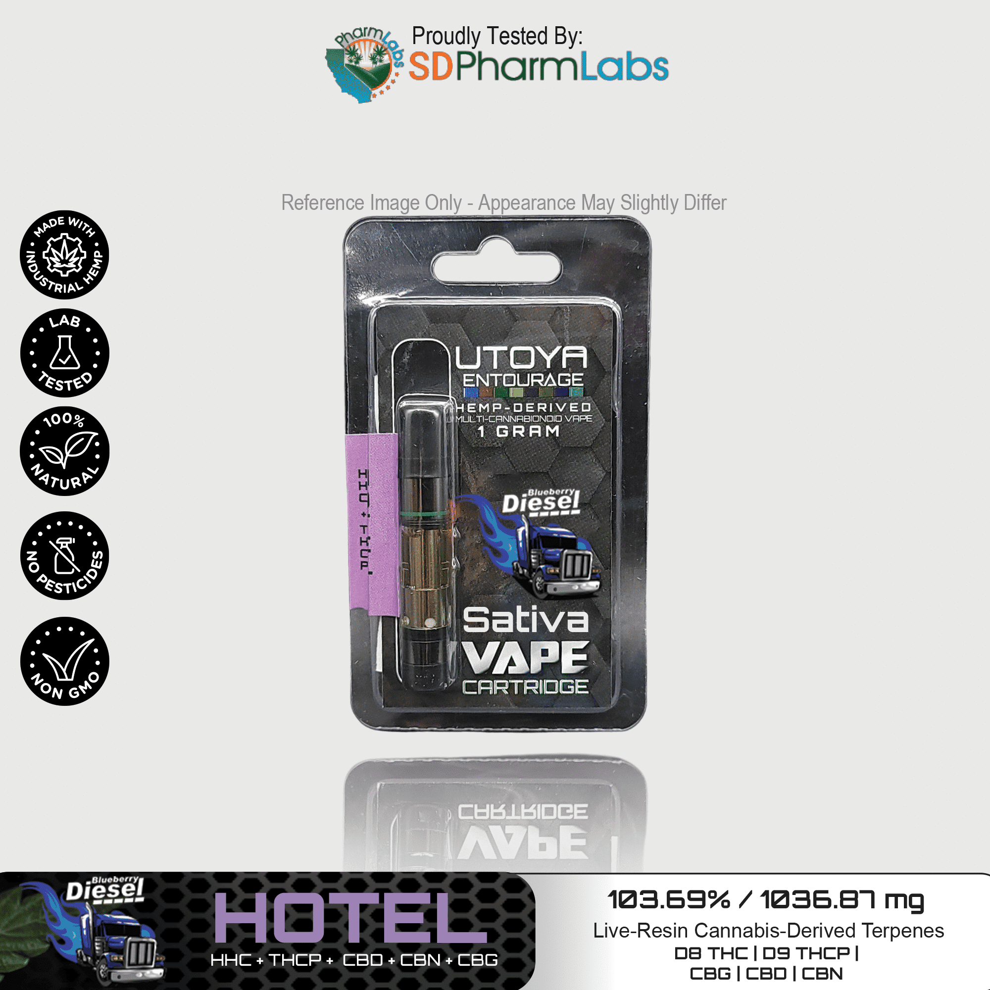 Utoya | Live Resin Delta 8 THC Vape Cartridge - 1g Best Price