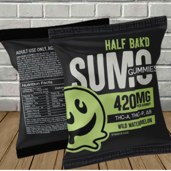 Half Bak’d Sumo Blend Gummies 2ct 420mg Best Price