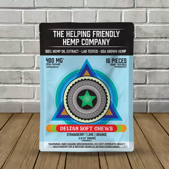 Delta 8 THC Soft Chews by The Helping Friendly (400mg) Best Price