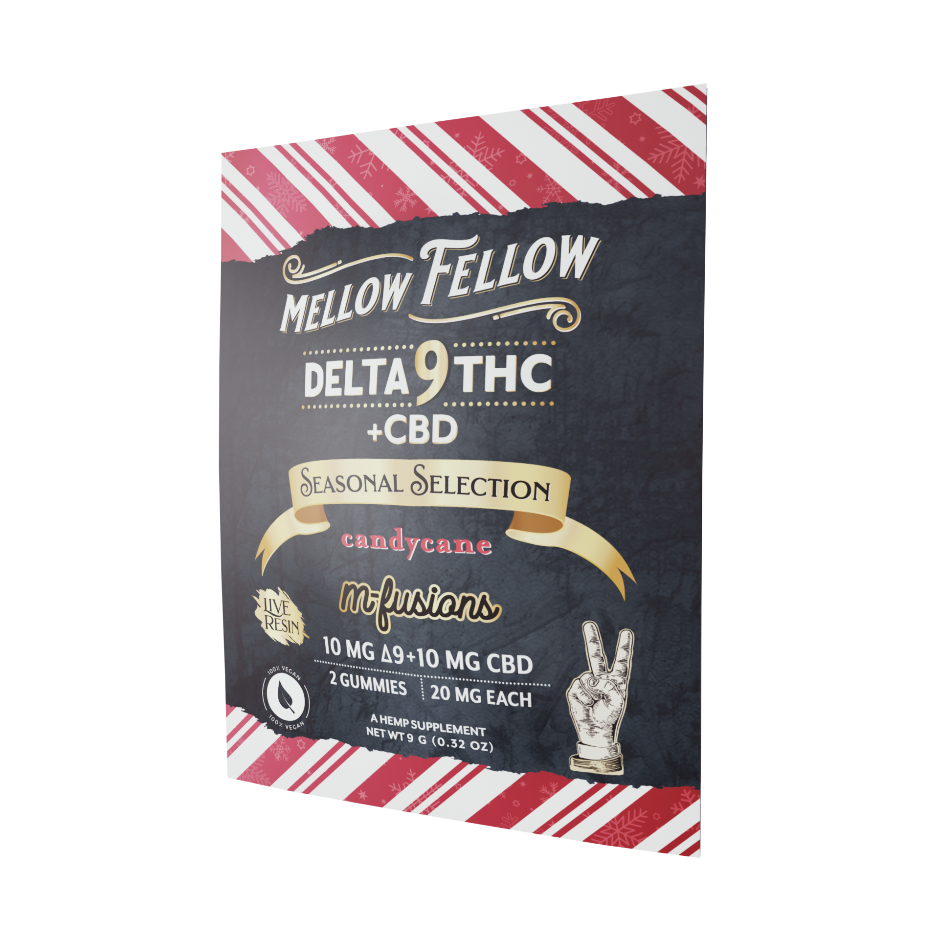 Live Resin Delta 9 Edibles - Seasonal Selections - Candy Cane Best Price