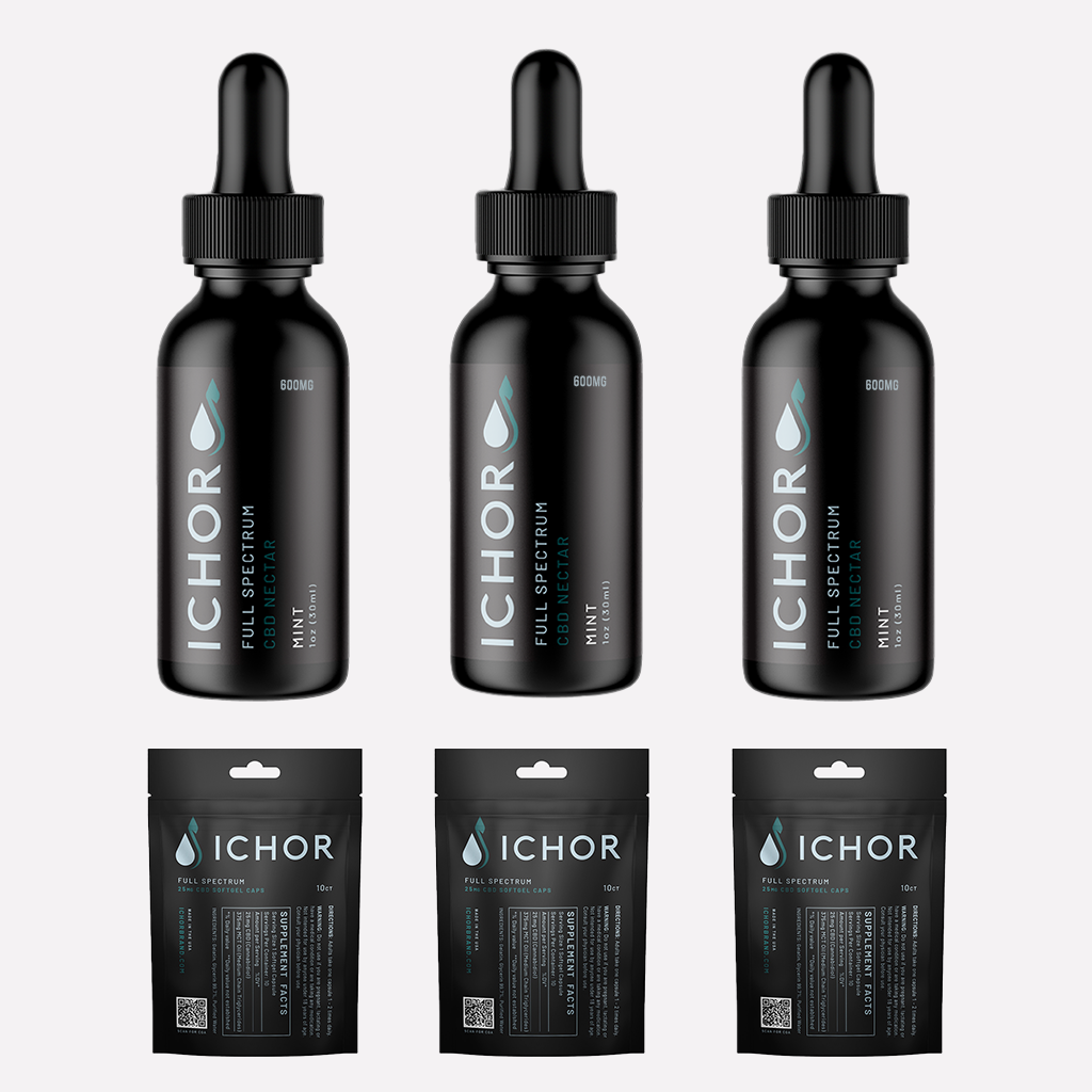 Ichor Full Spectrum CBD Nectar Tincture 600 mg - 3 Pack Best Price