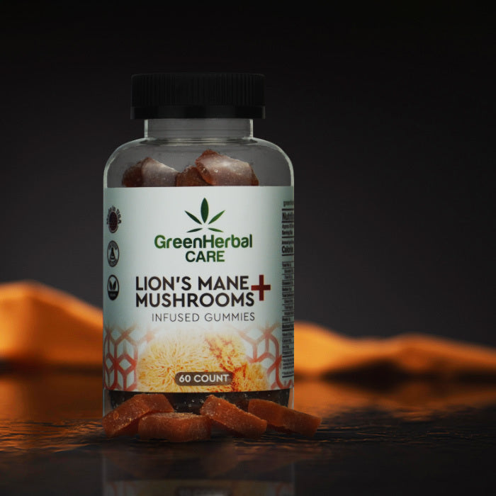 Green Herbal Care Lion's Mane mushrooms Gummies Best Price