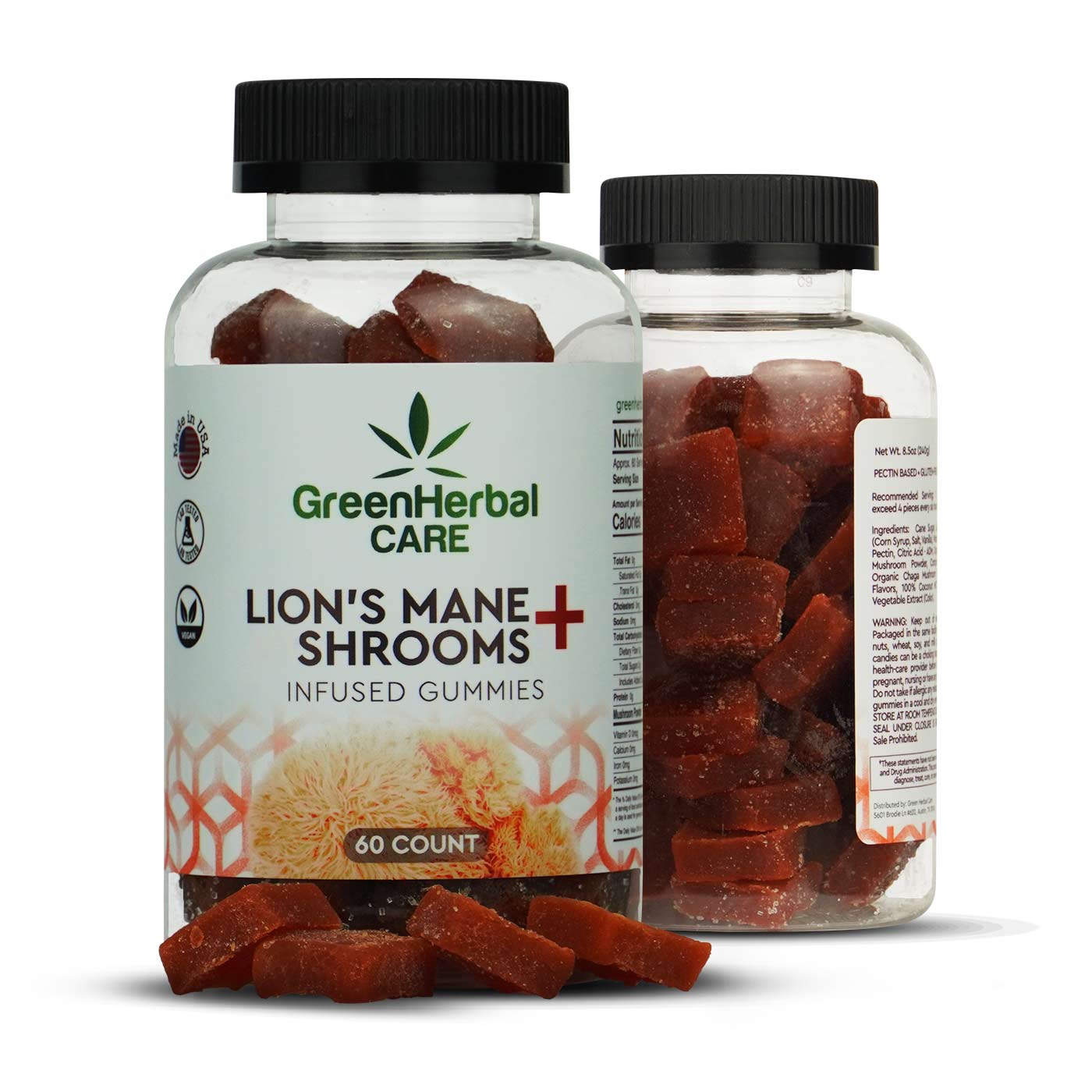 Lion's Mane Shrooms Gummies - Green Herbal Care Best Price