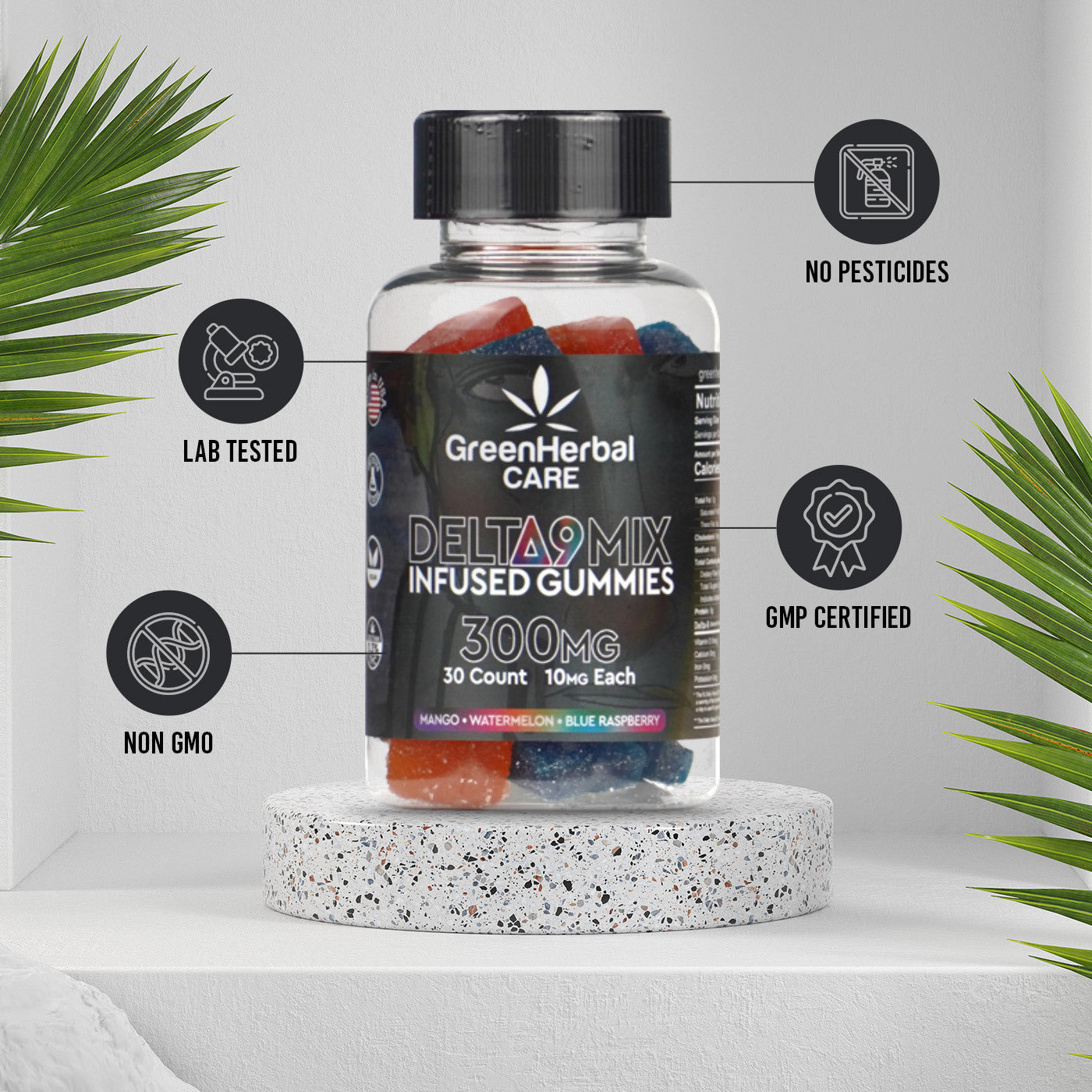 Green Herbal Care GHC Delta-9 THC Gummies (Assorted) Best Price
