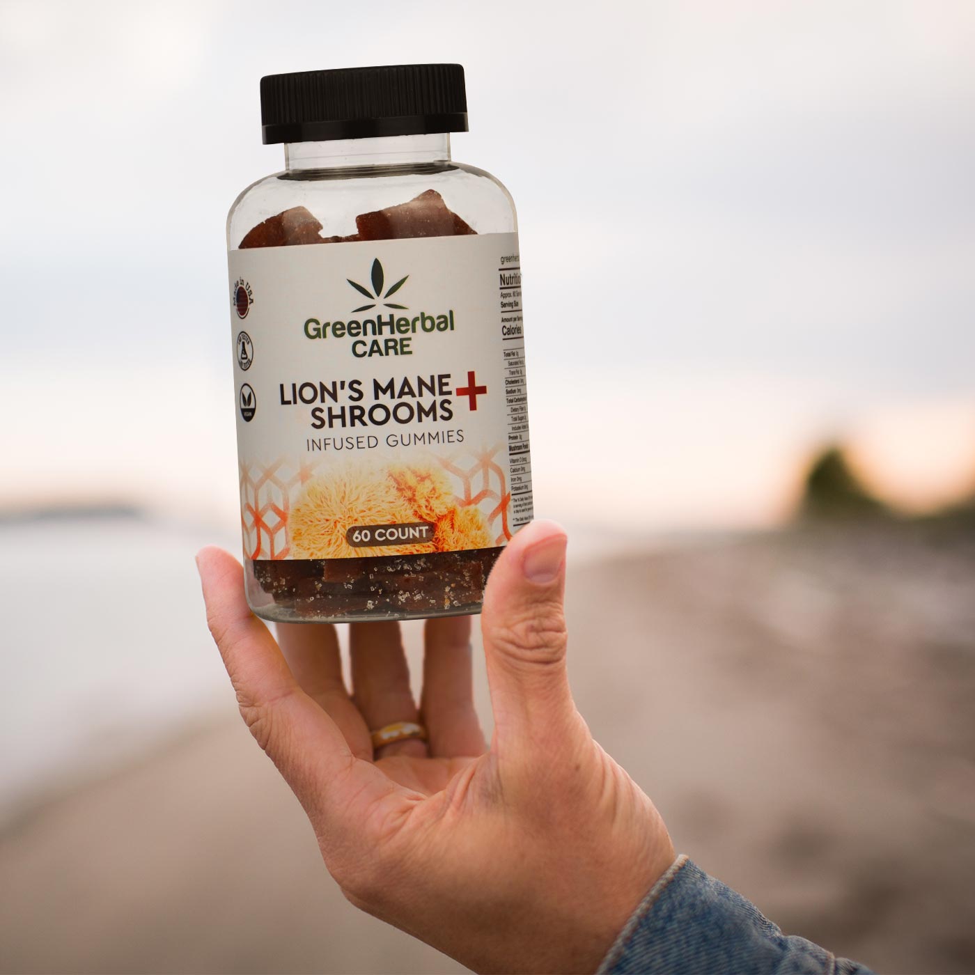 Lion's Mane Shrooms Gummies - Green Herbal Care Best Price