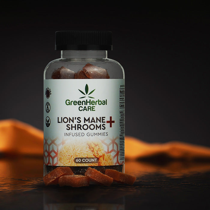 Lion's Mane Shrooms Gummies - Green Herbal Care Best Price