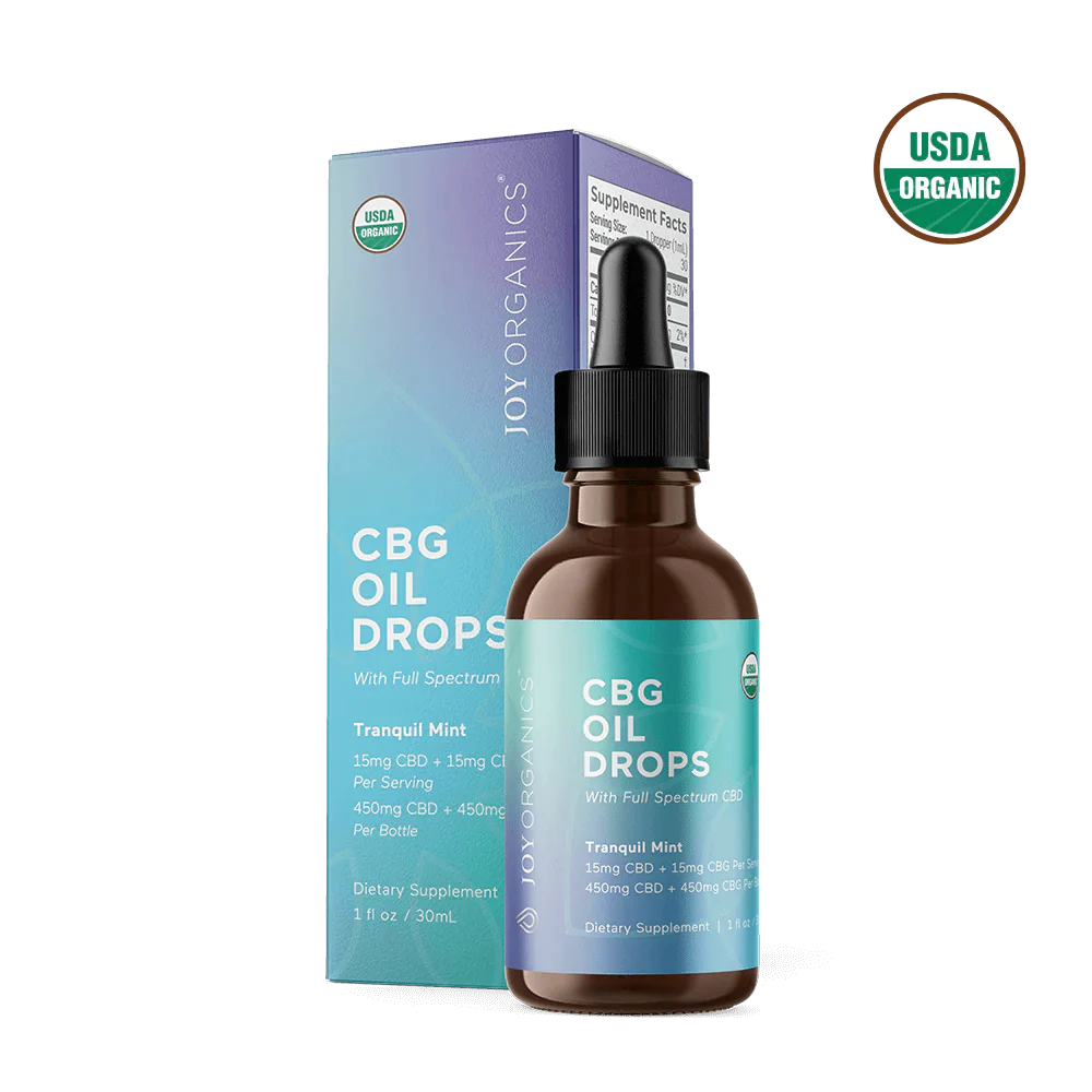 Joy Organics CBG + CBD Tincture, Oil Drops Best Price