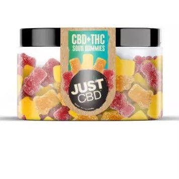 JustCBD - CBD + THC Sour Gummies Best Price