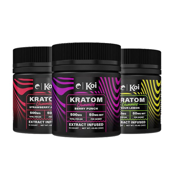 Koi Kratom Gummies 500mg | 10 Count Best Price