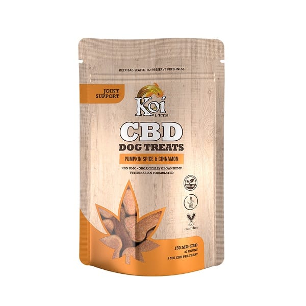 Koi CBD Dog Treats | Joint Support | Pumpkin Spice; Cinnamon 150mg 30ct Best Price