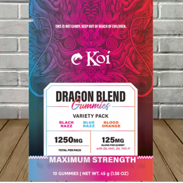 Koi Dragon Blend Gummies Variety Pack 1250mg Best Price