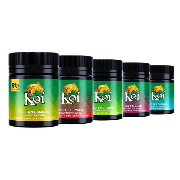 Koi Delta 9 THC Gummies – 200mg ∆9 THC + 400mg CBD Best Price