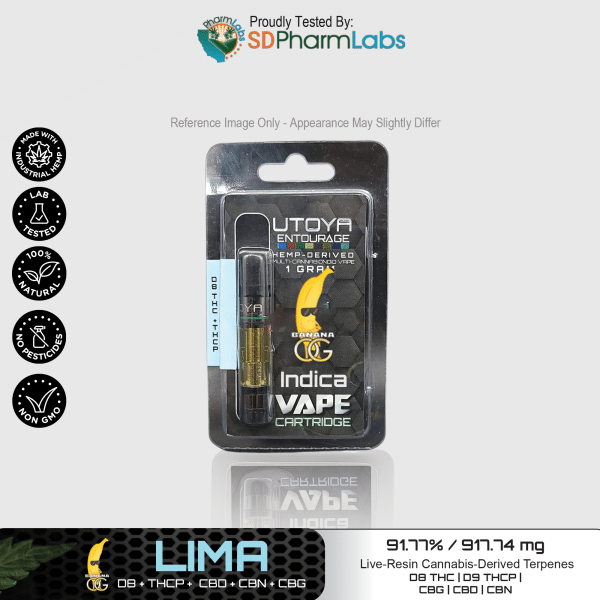 Utoya | Live Resin Delta 8 THC Vape Cartridge - 1g Best Price