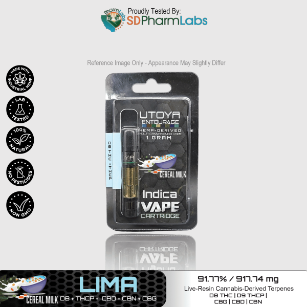 Utoya | Live Resin Delta 8 THC Vape Cartridge - 1g Best Price