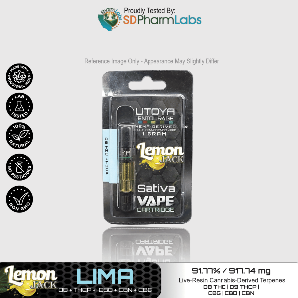 Utoya | Live Resin Delta 8 THC Vape Cartridge - 1g Best Price
