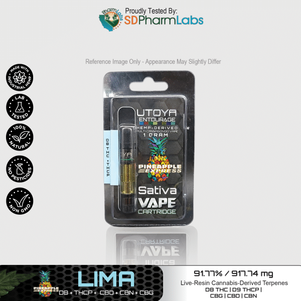 Utoya | Live Resin Delta 8 THC Vape Cartridge - 1g Best Price