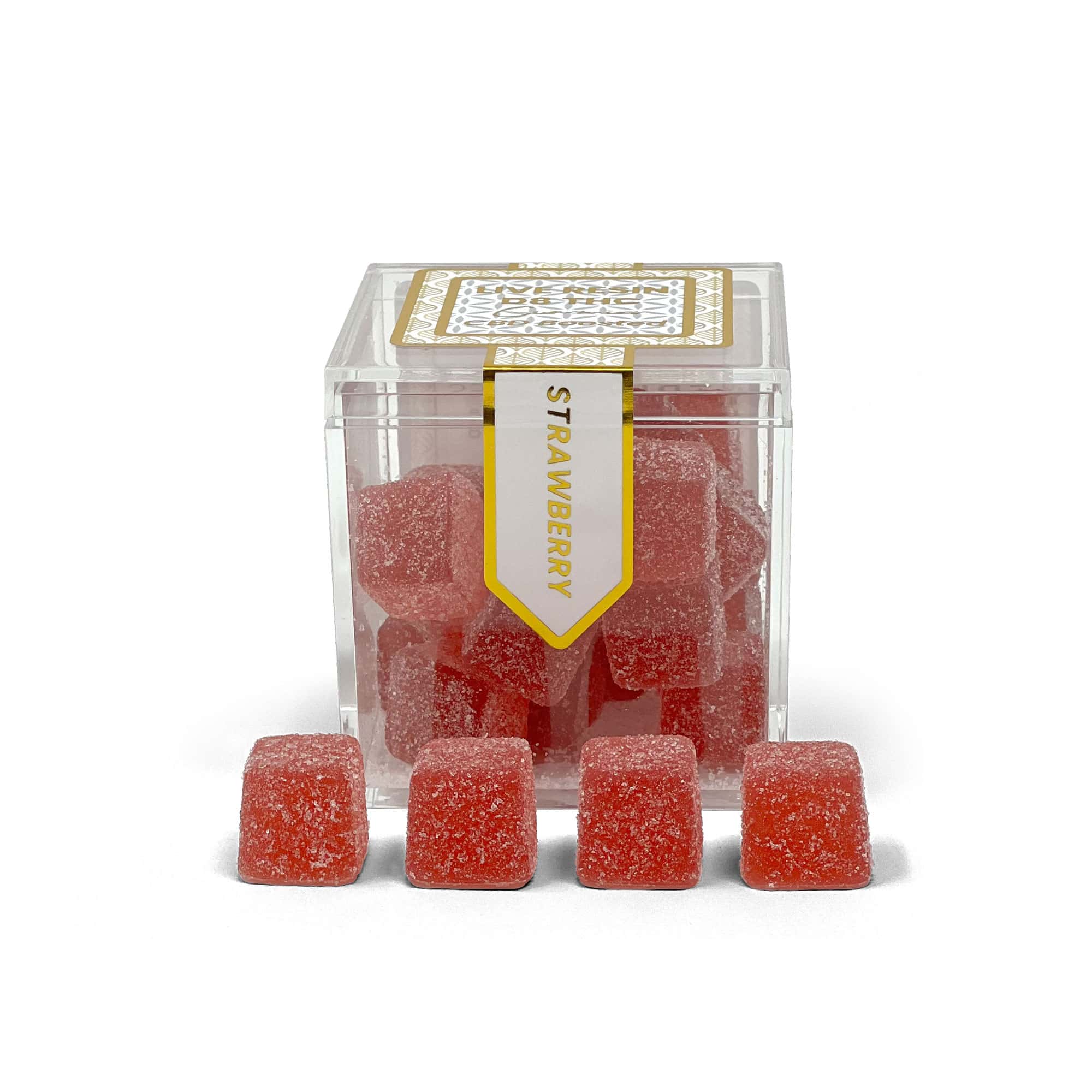 TribeTokes 3-Pack Live Resin Delta 8 THC Gummies | 600mg | CBD-Boosted | Strawberry (Save $20) Best Price