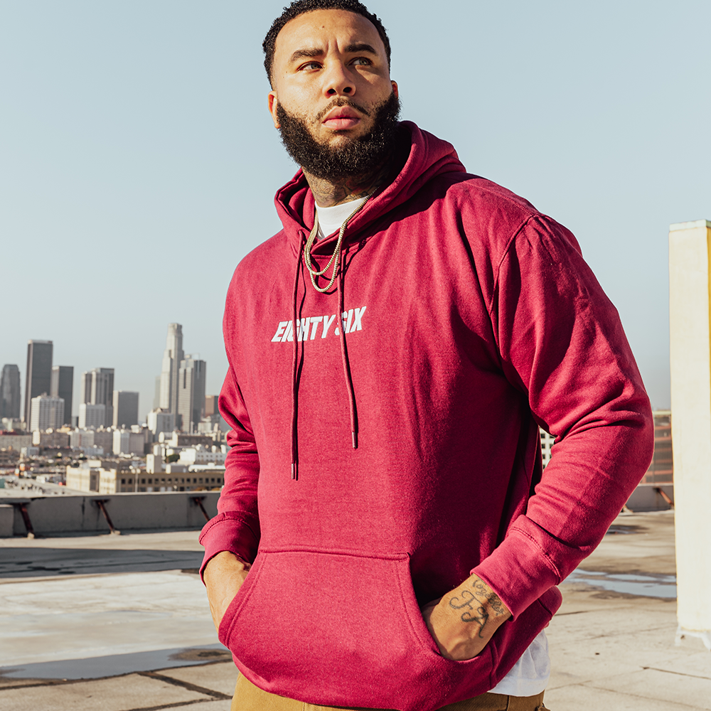 Eighty Six 86 Hoodie (Maroon) Best Price