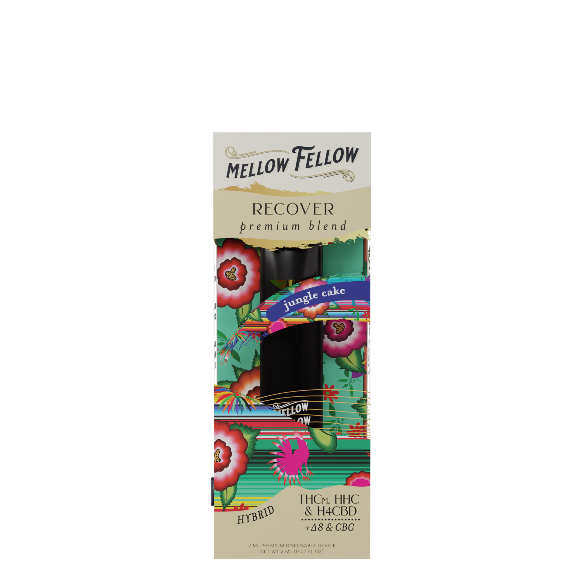 Mellow Fellow Clarity (Grease Monkey) & Recover (Jungle Cake) 2ml Disposable Vape - Day/Night Bundle Best Price