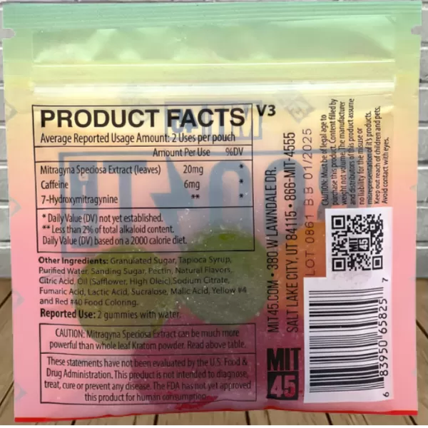 MIT 45 Boost Bites Kratom Extract Gummies 5ct Best Price