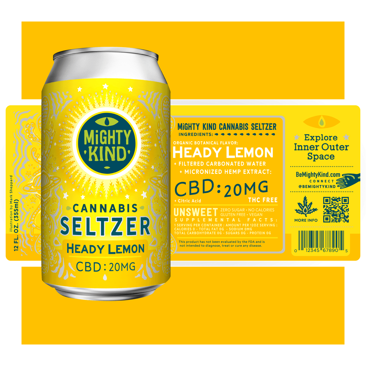 Mighty Kind Heady Lemon CBD Beverage Drinks Best Price