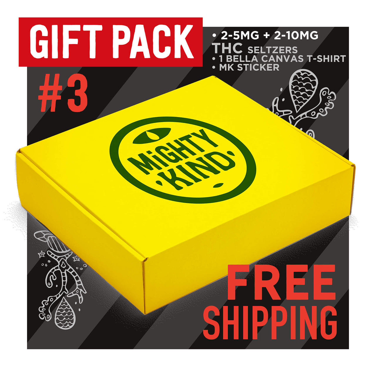 Mighty Kind Gift Pack D9 5mg and 10mg Beverage Drinks Best Price