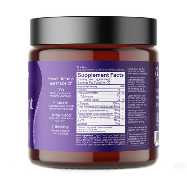 Medterra - CBD Edible - Keep Calm Tropical Fruit Isolate Gummies - 25mg Best Price