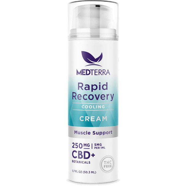 Medterra - CBD Topical - Rapid Recovery Cooling Cream - 250mg-500mg Best Price