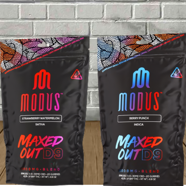 Modus Maxed Out 2:3 D9 + CBD Gummies 1000mg Best Price