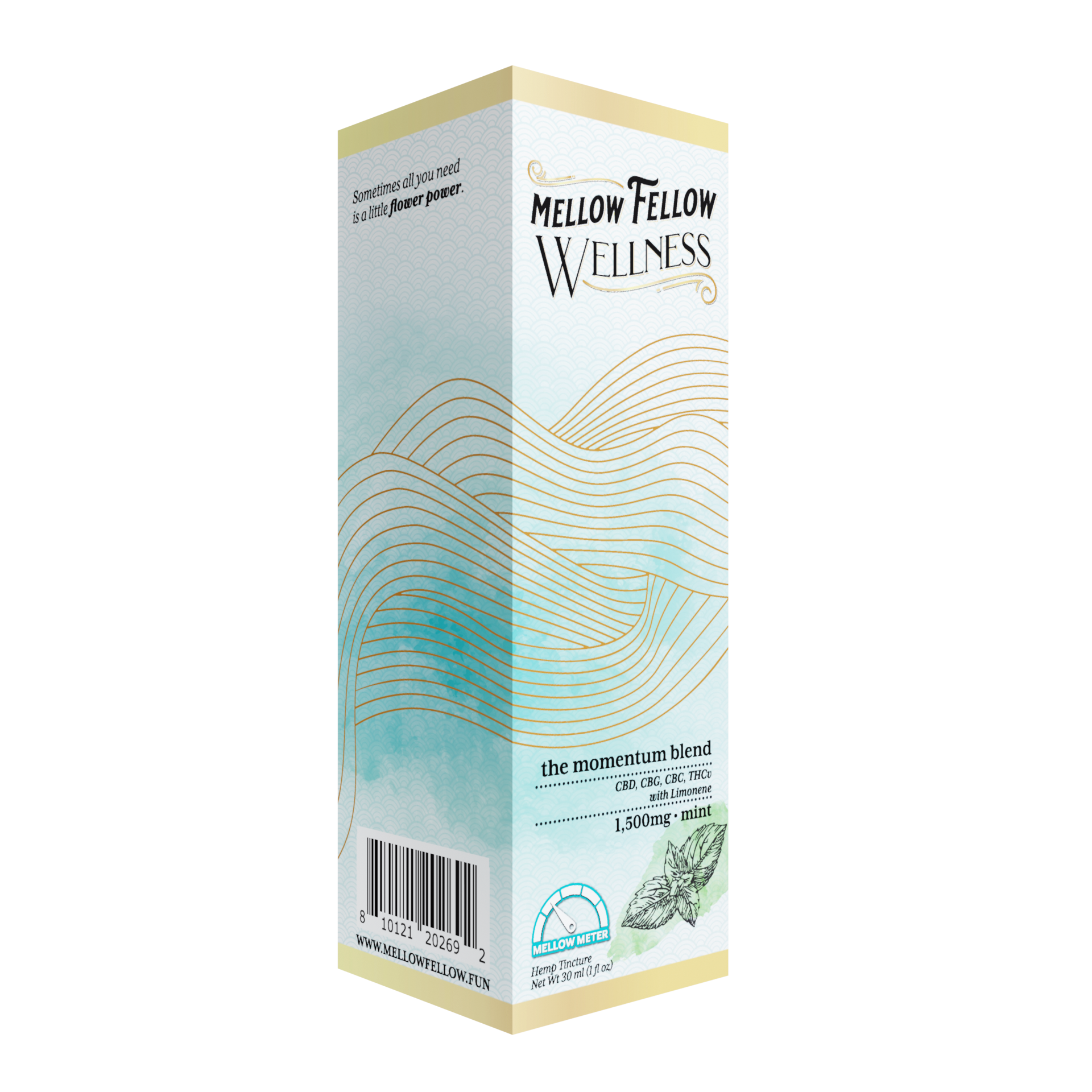 Mellow Fellow Momentum Blend CBD Tincture - 1500mg - Mint Best Price