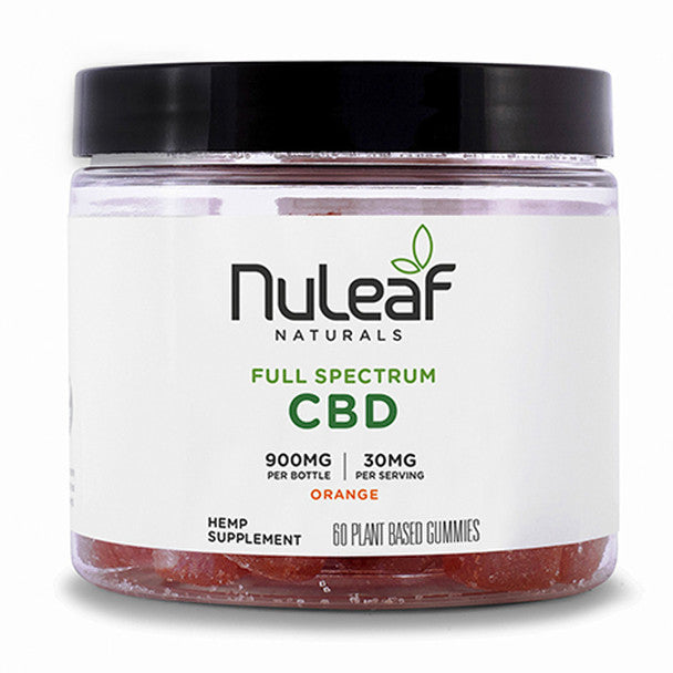 Nuleaf Naturals CBD Edible - Full Spectrum Orange Gummies 300MG-1350MG Best Price