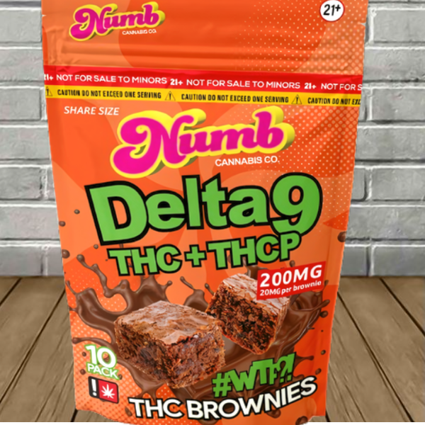 Numb Cannabis Co Delta 9 + THCP Brownies 200mg Best Price
