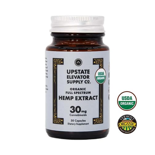 Upstate Elevator 30mg Organic Full Spectrum CBD Capsules Best Price