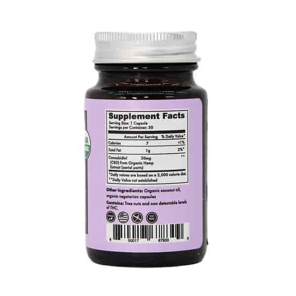 Upstate Elevator 30mg Organic THC Free CBD Capsules – 30ct Best Price
